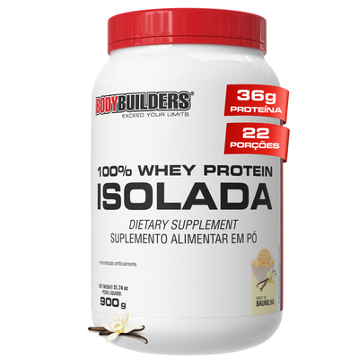 Whey Protein 100% Isolada 900g - Bodybuilders