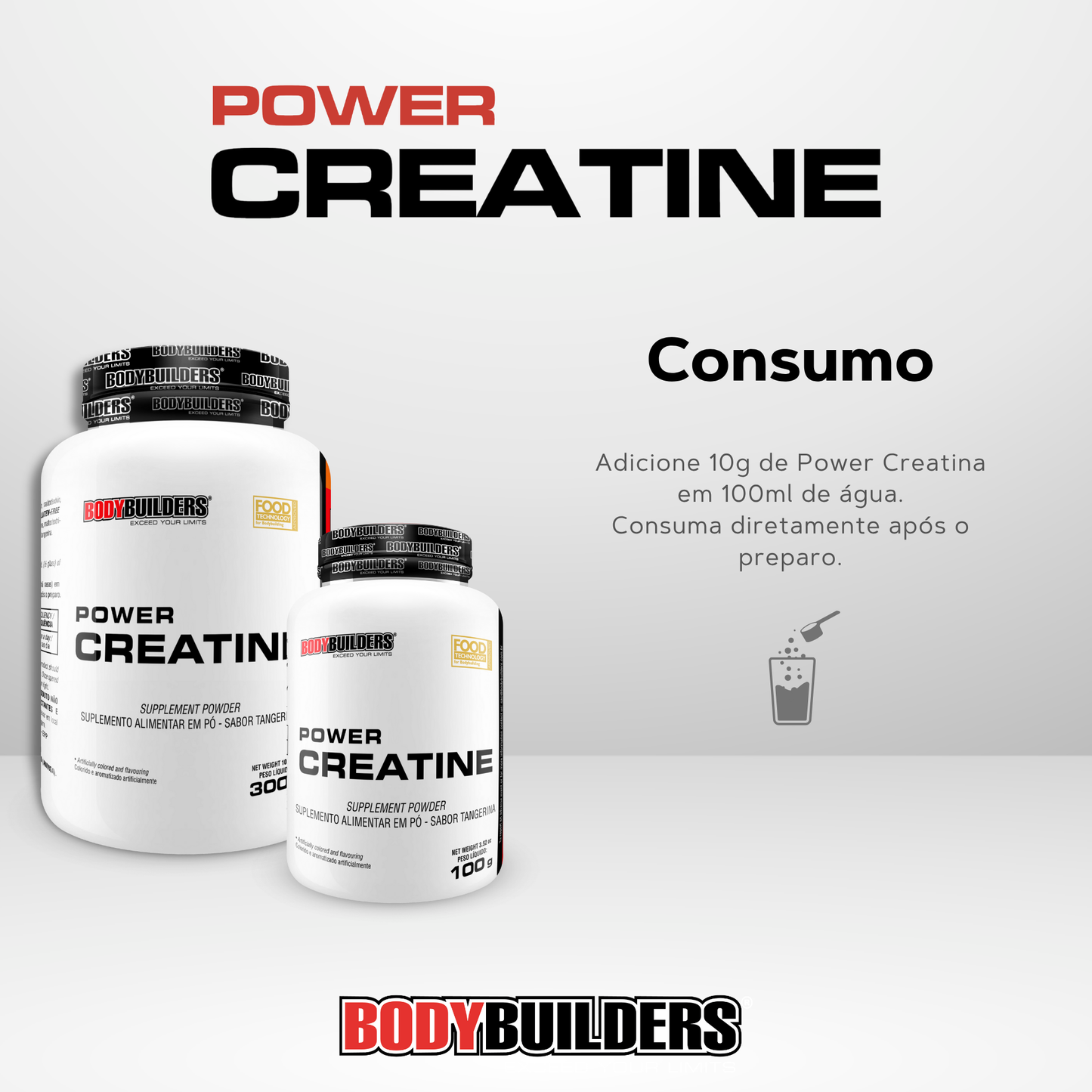 Kit 10x Power Creatine 100g - Bodybuilders