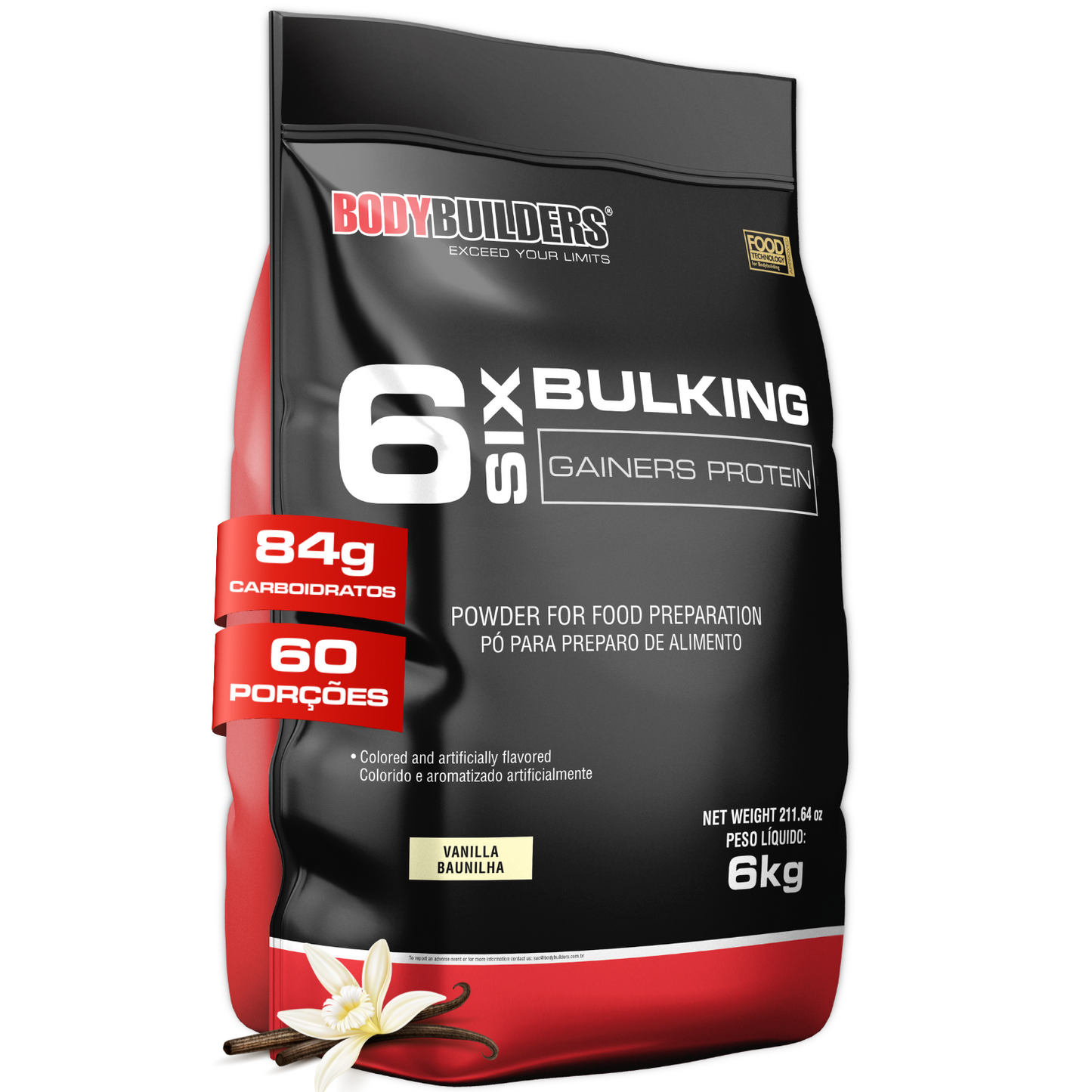 6 Six Bulking Gainers Protein 6kg - Bodybuilders