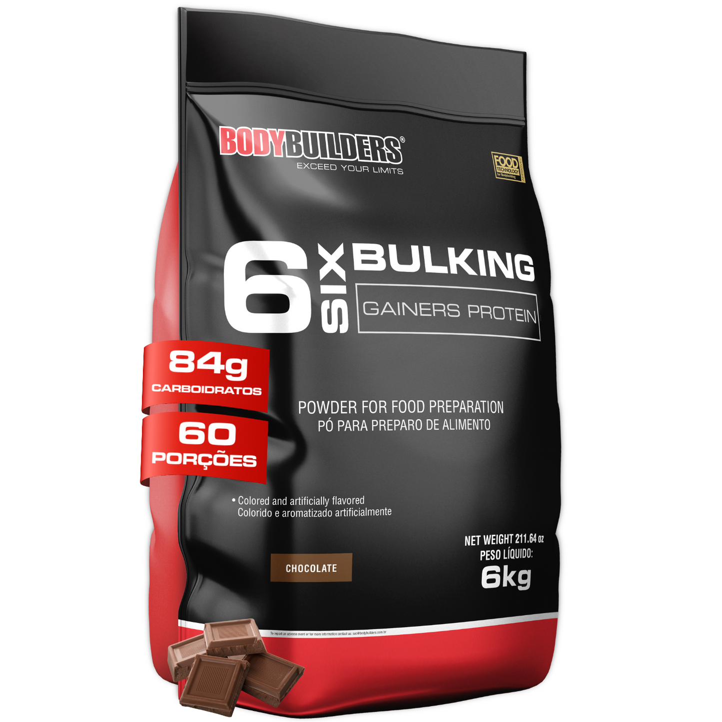 6 Six Bulking Gainers Protein 6kg - Bodybuilders