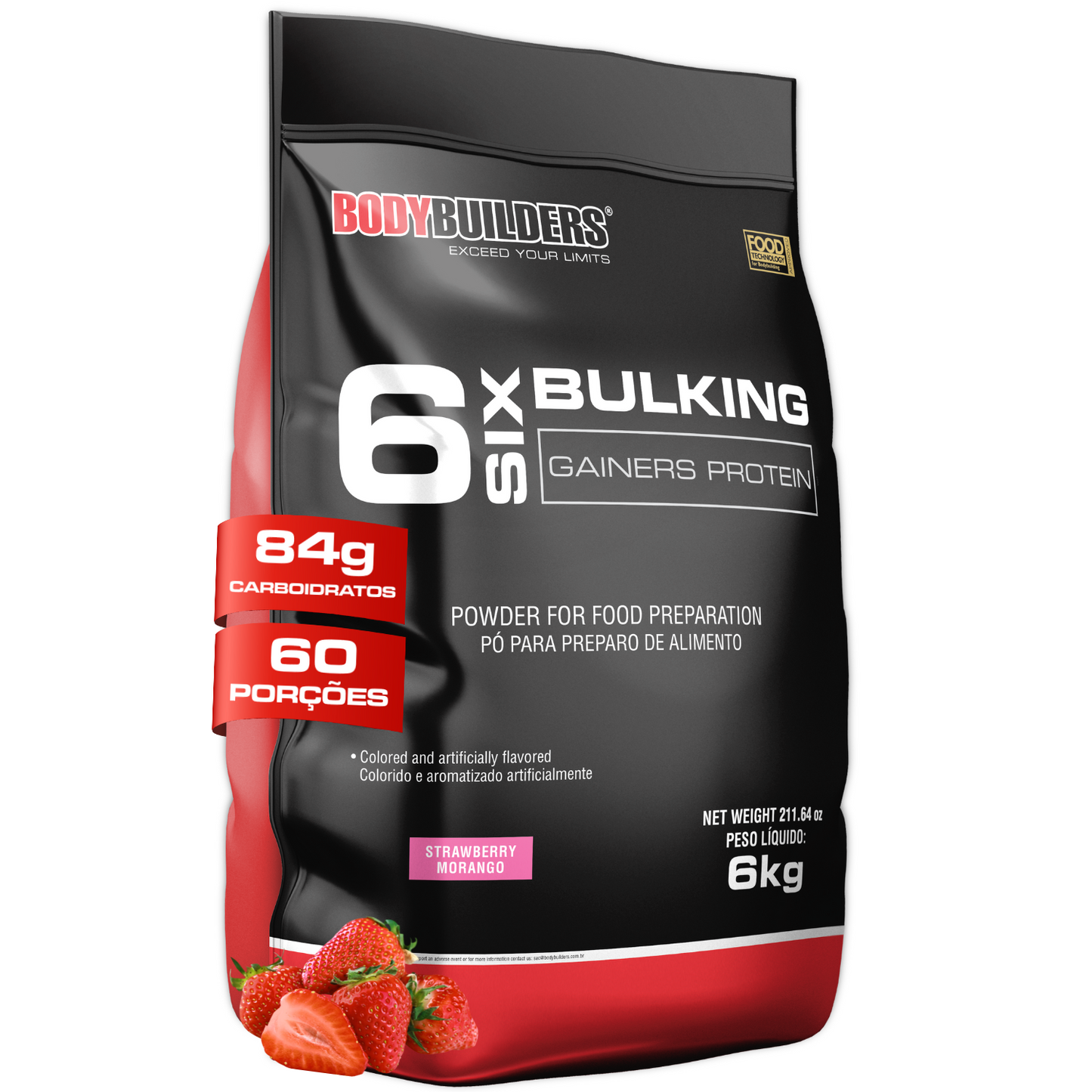 6 Six Bulking Gainers Protein 6kg - Bodybuilders
