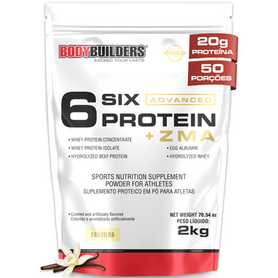 6 Six Protein Advanced + ZMA 2kg - Bodybuilders