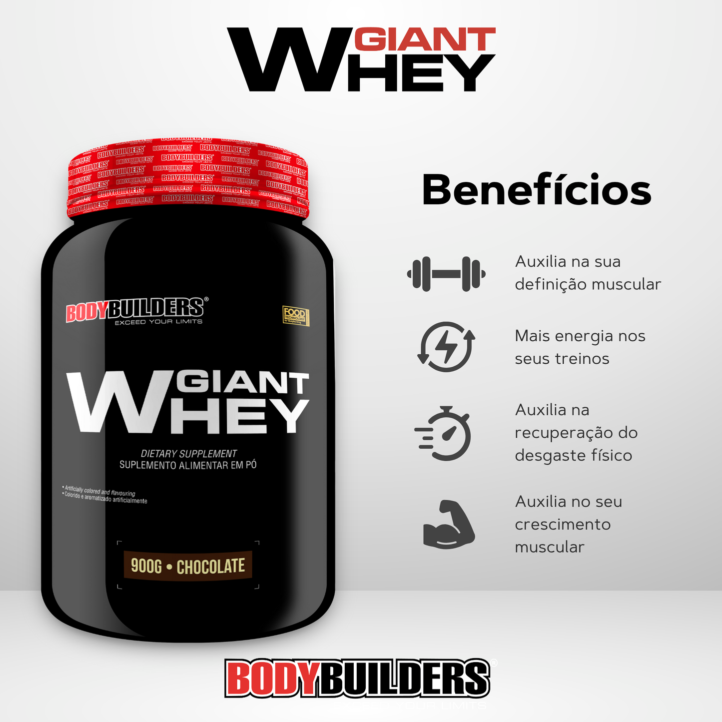Giant Whey 900g - Bodybuilders