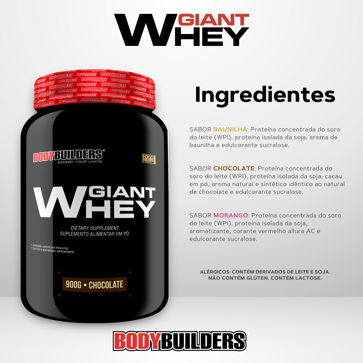 Giant Whey 900g - Bodybuilders