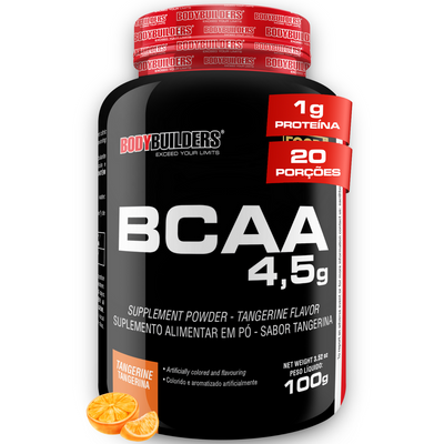 BCAA 4,5g 100g Tangerina - Bodybuilders