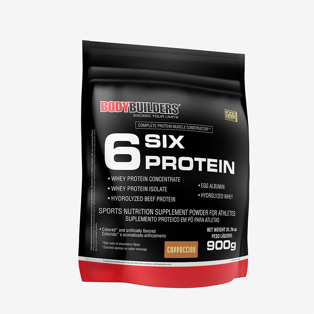 Whey Protein Concentrado - 6 Six Protein 900g  – Bodybuilders