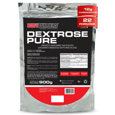 Dextrose Pura 900g Natural - Bodybuilders