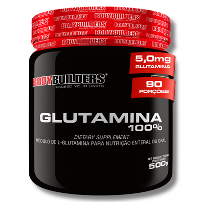 Glutamina 100% Pura 500g - Bodybuilders