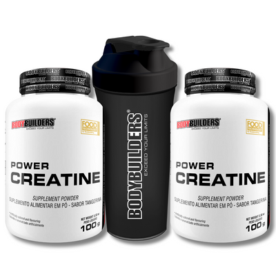 Kit 2x Power Creatine 100g + Coqueteleira 600ml - Bodybuilders