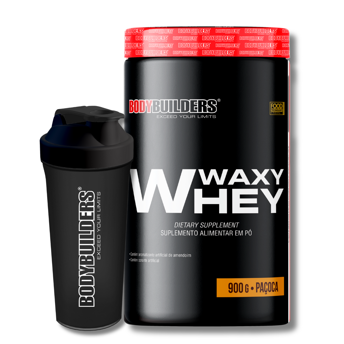 Kit Waxy Whey 900g + Coqueteleira 600ml - Bodybuilders