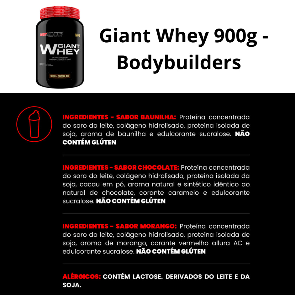Giant Whey 900g - Bodybuilders
