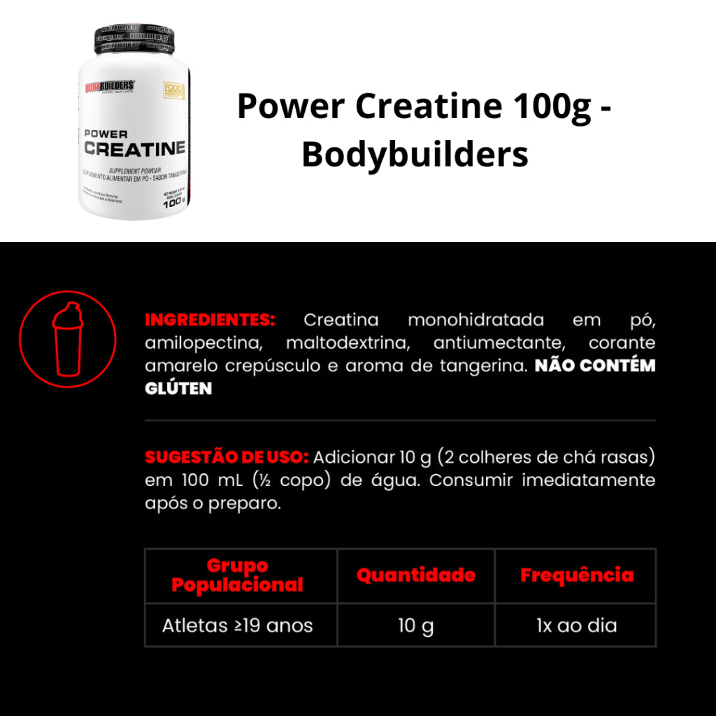 Kit Whey Protein Waxy Whey Pote 900g + 2x BCAA 100g + 2x Power Creatina 100g- Kit para Ganho de Massa Muscular-