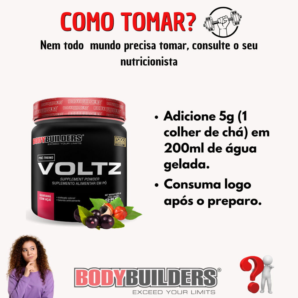 Kit Whey Protein Iso Protein 900g + Creatina 100% Pura 300g+ Pré Treino Voltz 250g + Coqueteleira