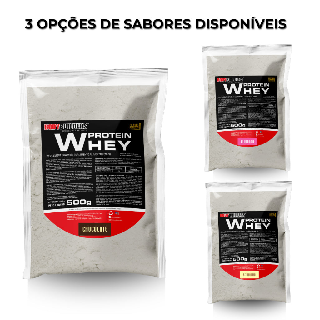 KIT Whey Protein 500g + 2x Creatina 100g + Coqueteleira - Bodybuilders