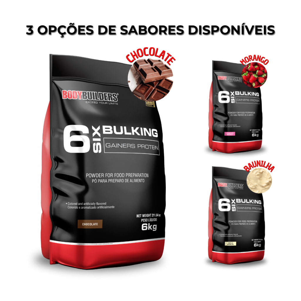 6 Six Bulking Gainers Protein 6kg – Bodybuilders