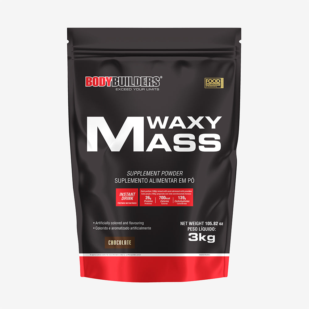 Hipercalórico Waxy Mass 3kg (Refil) – Bodybuilders