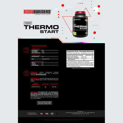 Thermo Start Powder 120 Limão – Bodybuilders