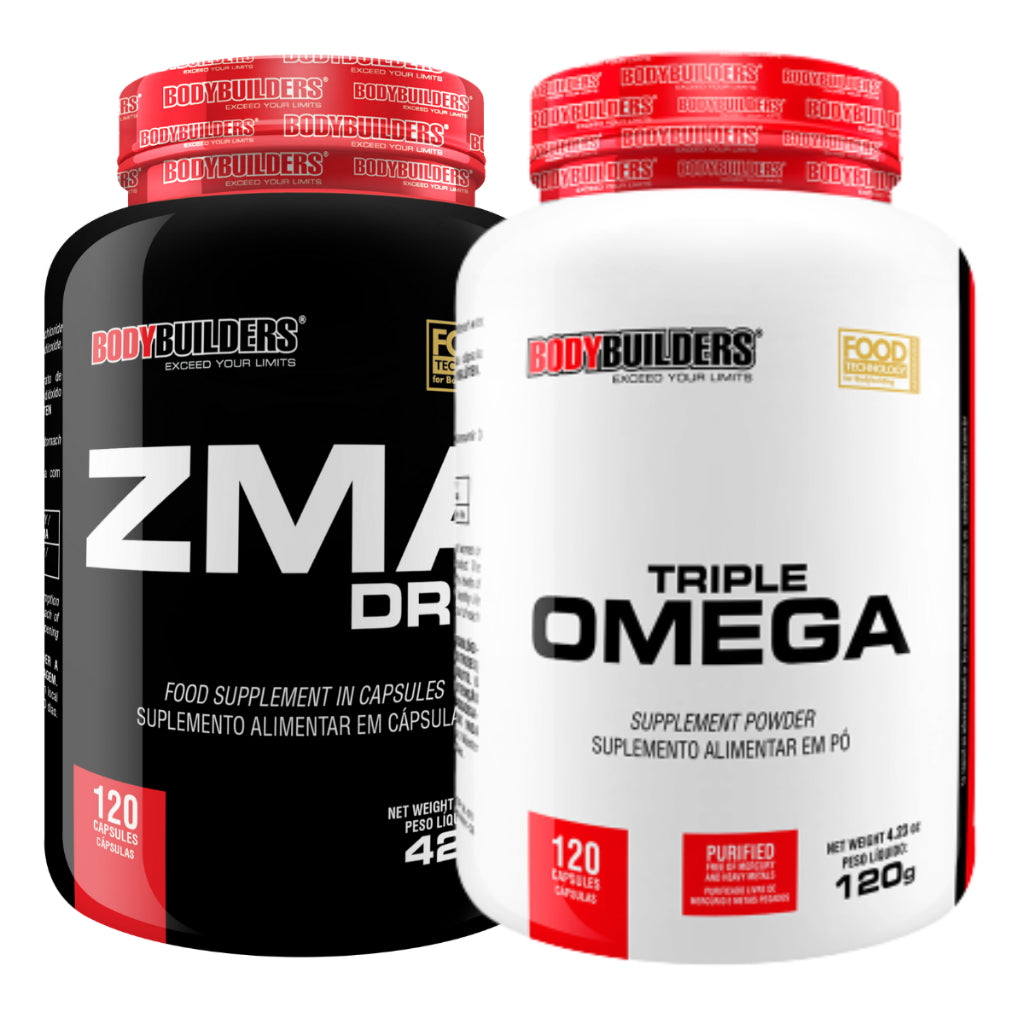 KIT Ômega 3 120 Cáps + ZMA Drol 120 Cáps - Bodybuilders