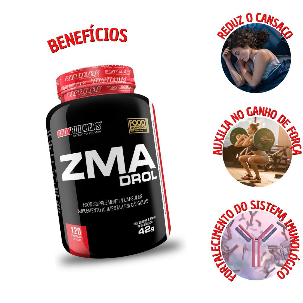 KIT Ômega 3 120 Cáps + ZMA Drol 120 Cáps - Bodybuilders