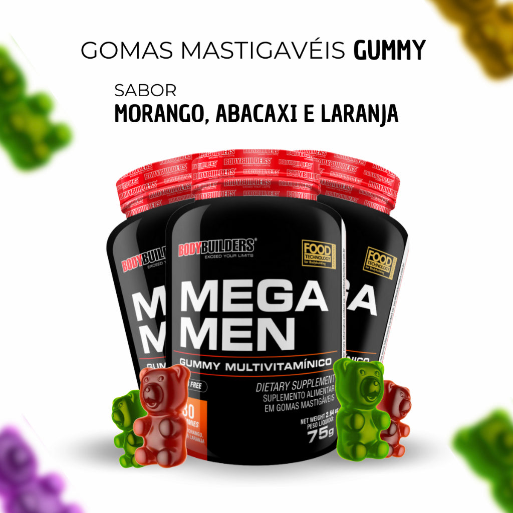 Suplemento em Goma Mega Men 30 Caps - Bodybuilders