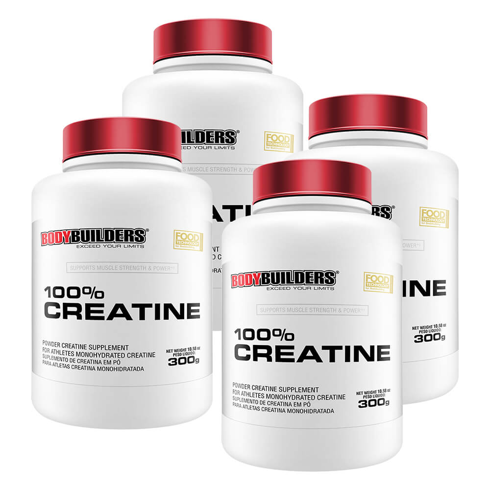 Combo 4x 100% Creatina 300g - Bodybuilders