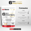 Kit 6 Six Protein Advanced c/ZMA 2kg + Glutamina 100% 300g - Bodybuilders