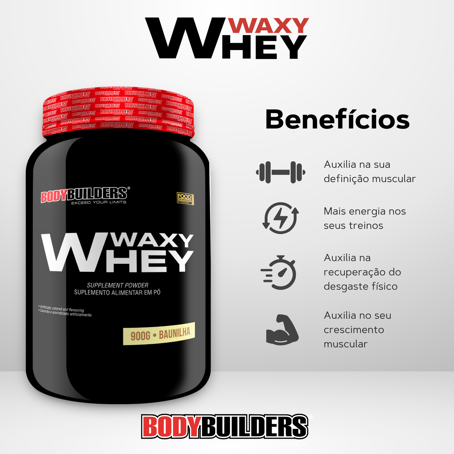 Whey Protein Waxy Whey 2kg - Bodybuilders
