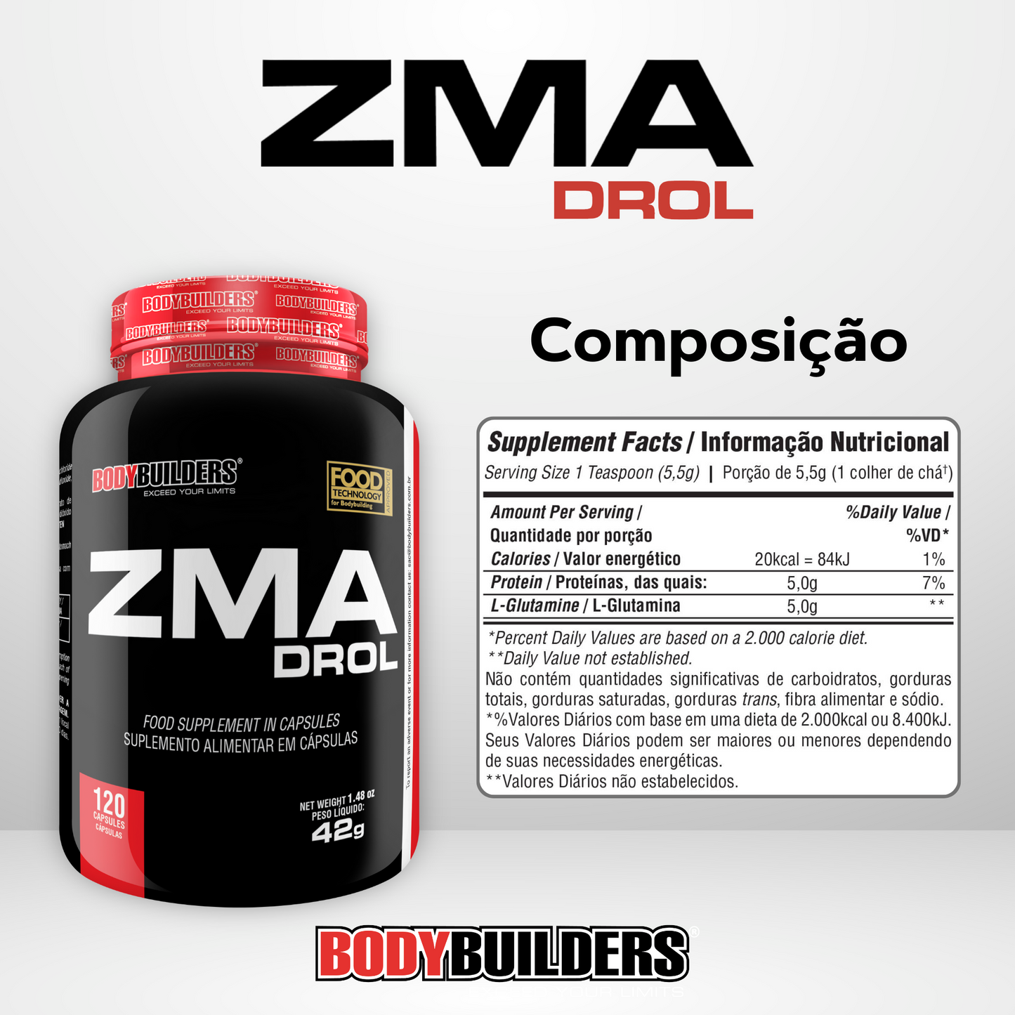 KIT - 5x ZMA Drol - BodyBuilders