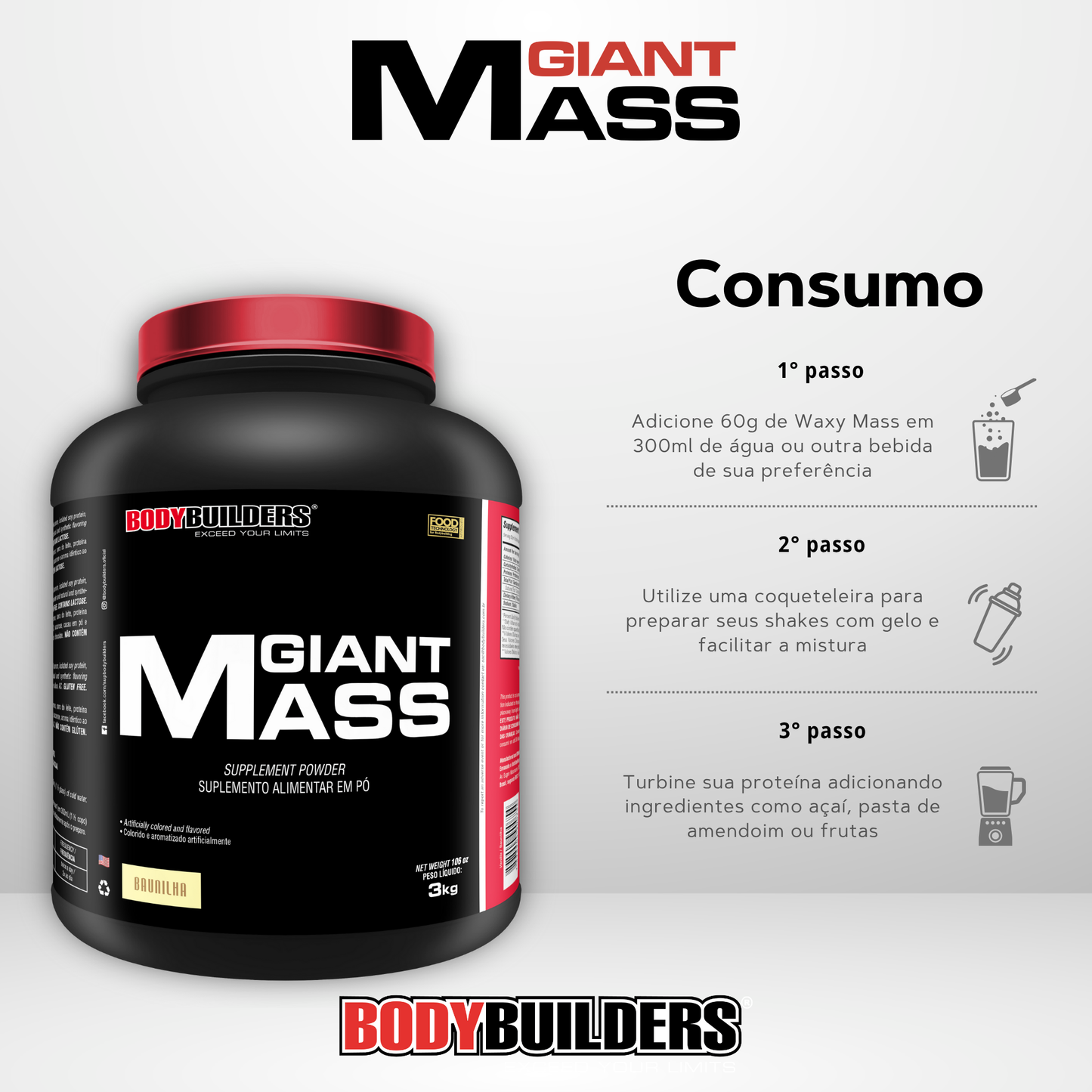Giant Mass 3kg – Bodybuilders
