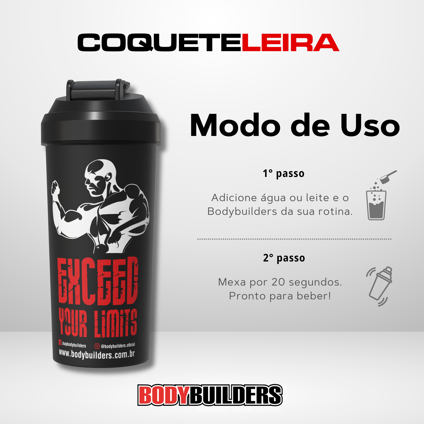 COCKTAIL MAKER - 600ml - Bodybuilders