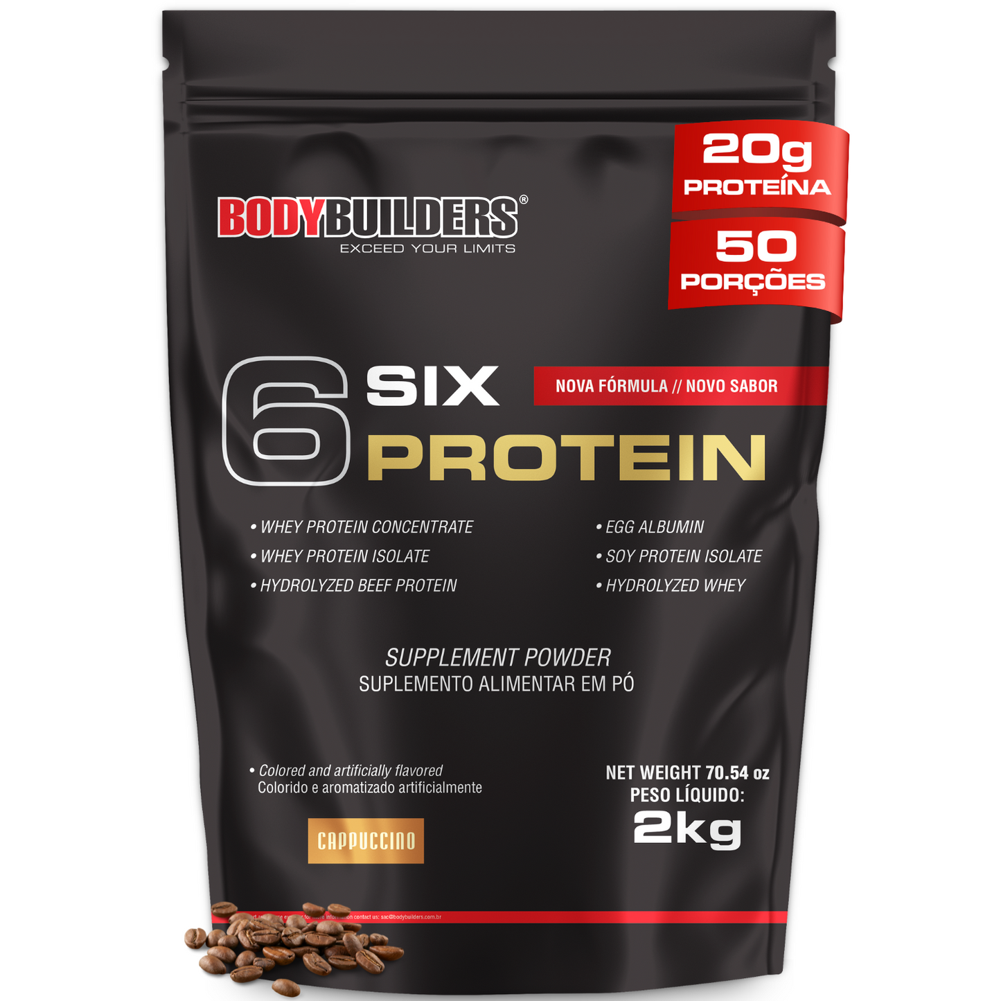 Whey Protein 6 Six Protein 2kg – Bodybuilders