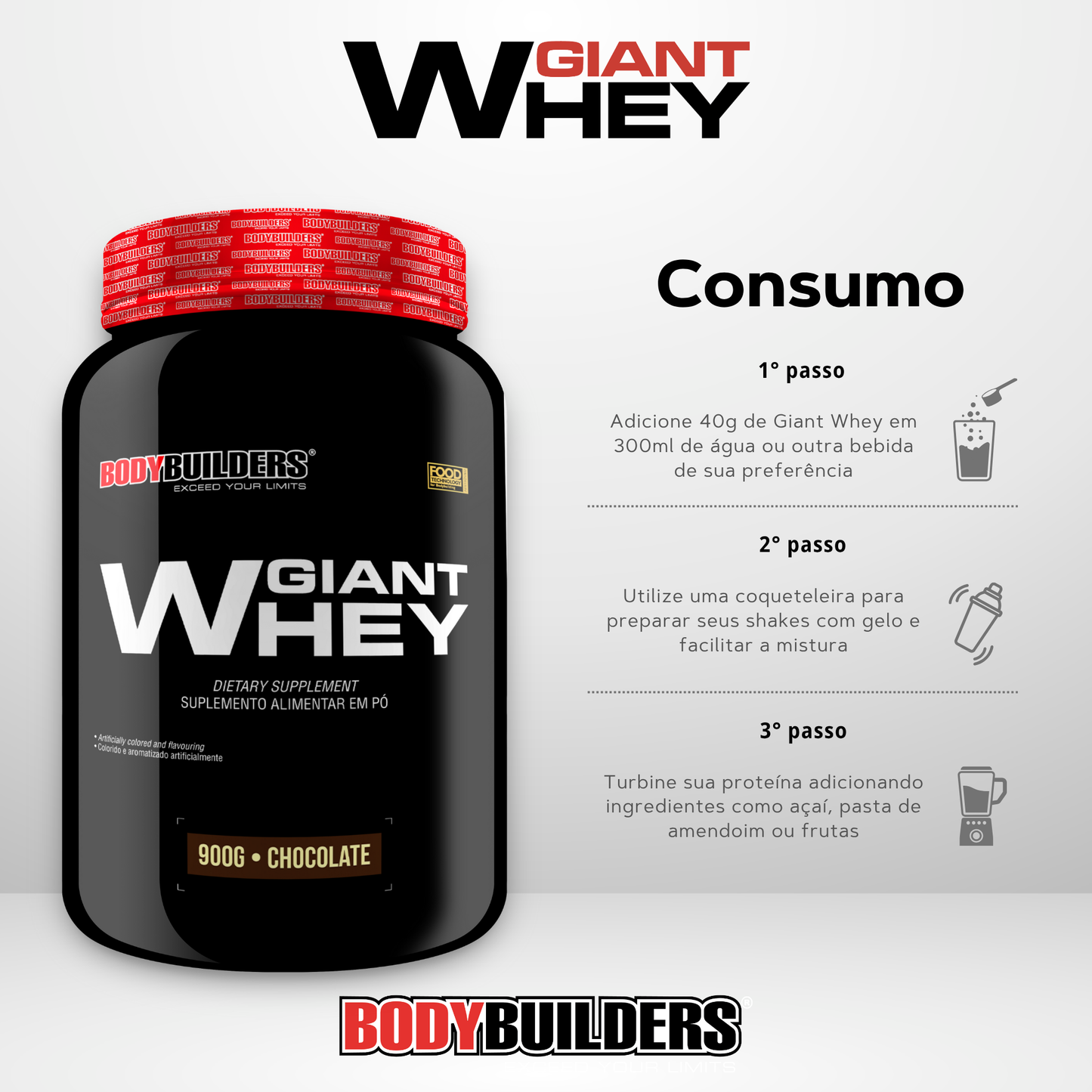 Giant Whey 900g - Bodybuilders
