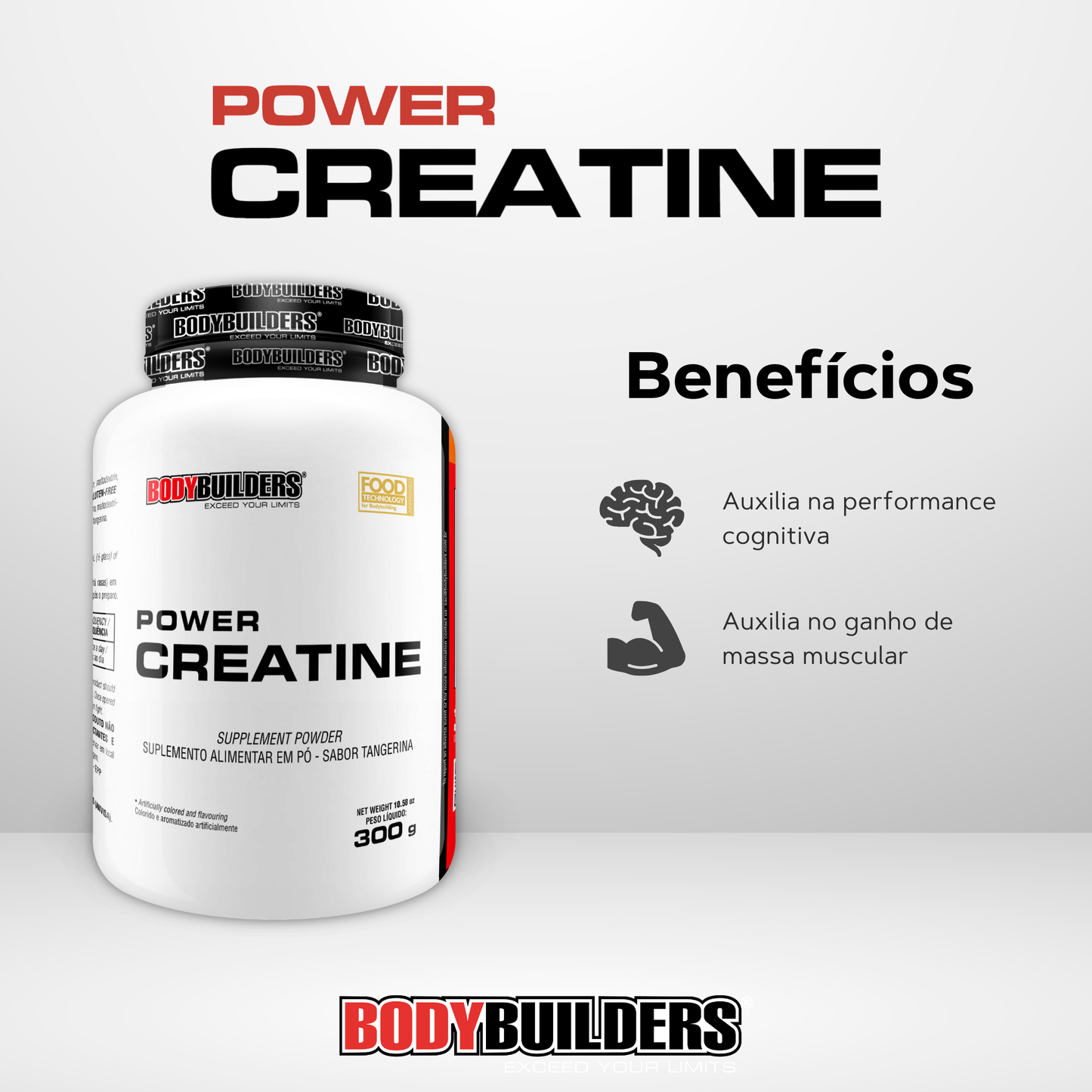 Power Creatine 300g - Bodybuilders