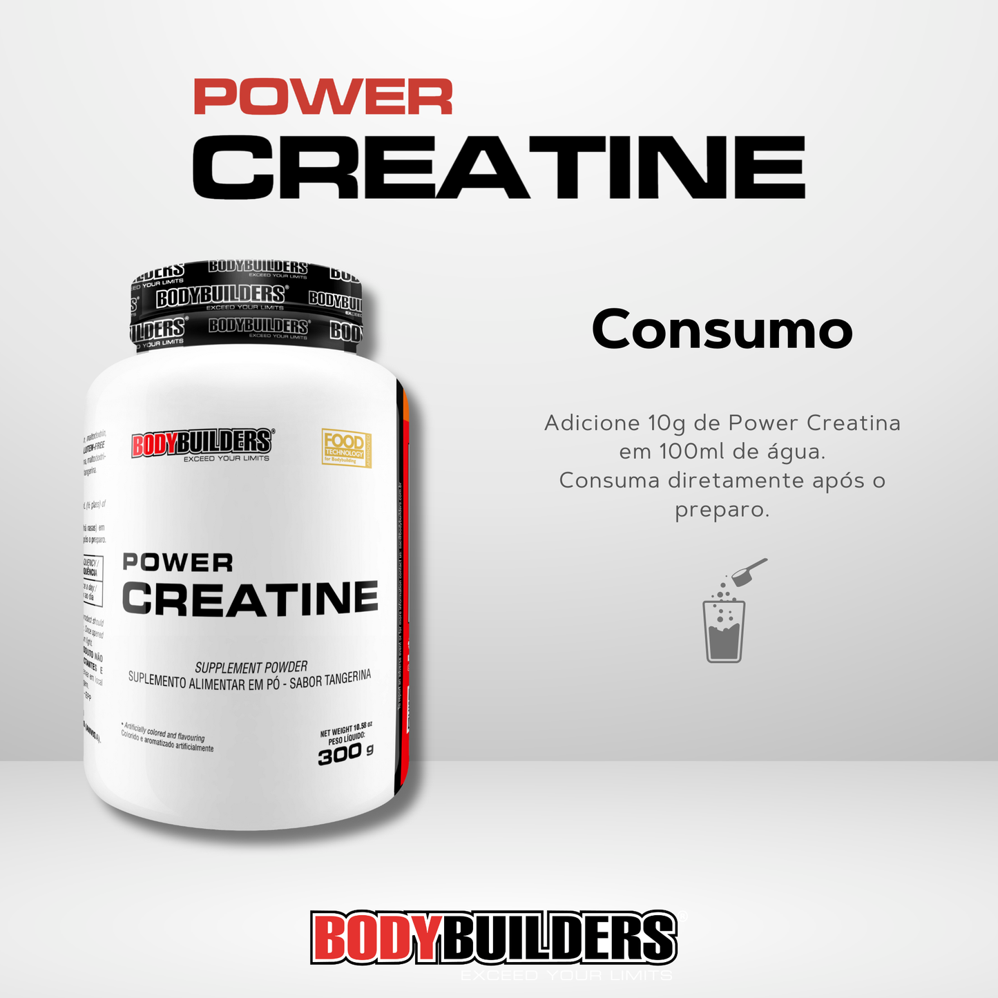 Power Creatine 300g - Bodybuilders