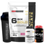 Kit 6 Six Gold 2kg + Power Creatine 100g + BCAA 100g + Coqueteleira 600ml - Bodybuilders