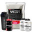Kit Whey Protein 500g + 2x Power Creatina 100g + Thermo Start 100 Cáps + Coqueteleira - Bodybuilders