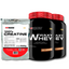Kit 2x Waxy Whey 2kg + Creatine 100% 500g - Bodybuilders