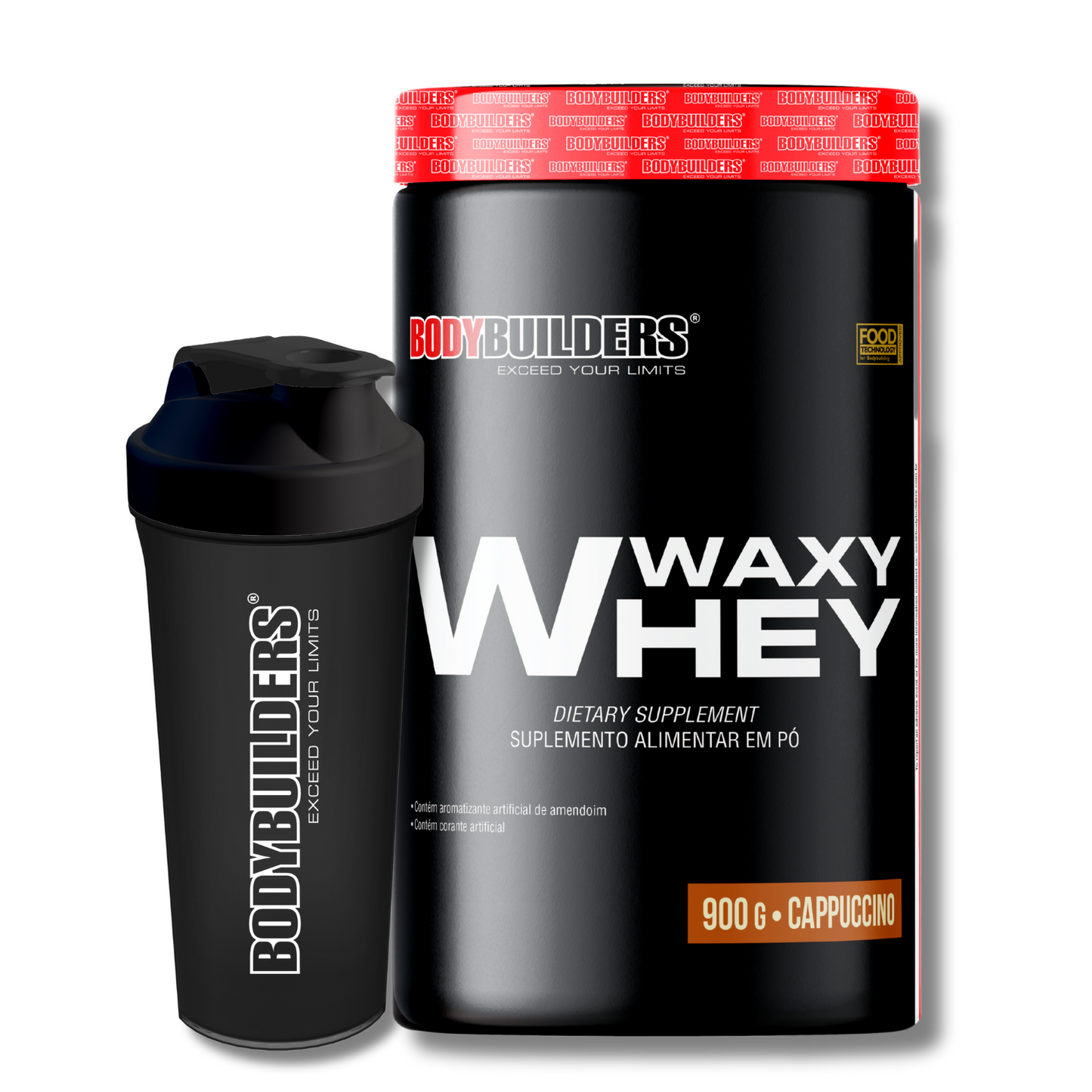Kit Waxy Whey 900g + Coqueteleira 600ml - Bodybuilders