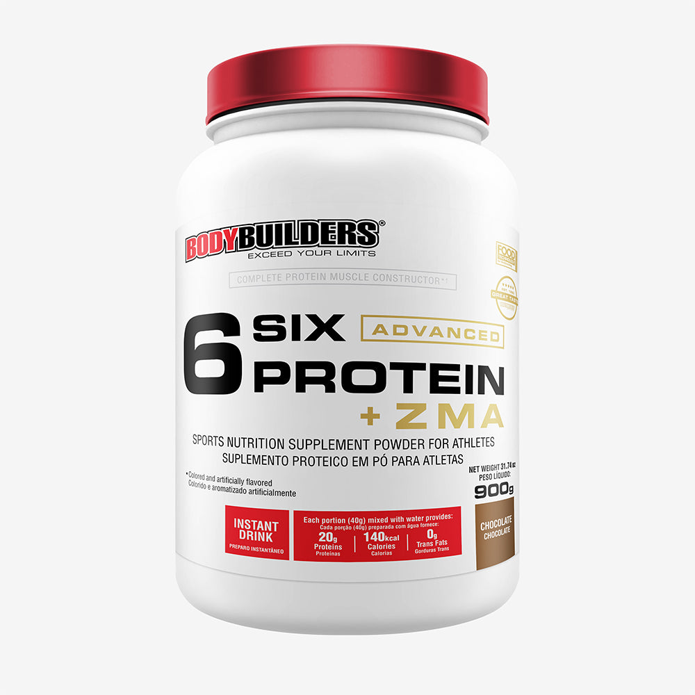 6 SIX PROTEIN ADVANCED WITH ZMA POT 900g - Bodybuilders