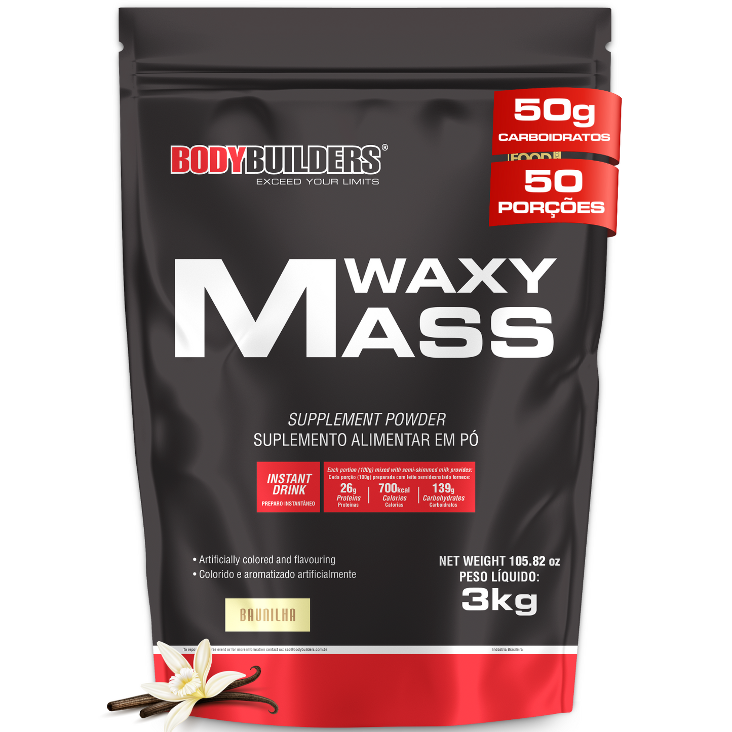 Hypercaloric Waxy Mass 3kg (Refill) – Bodybuilders