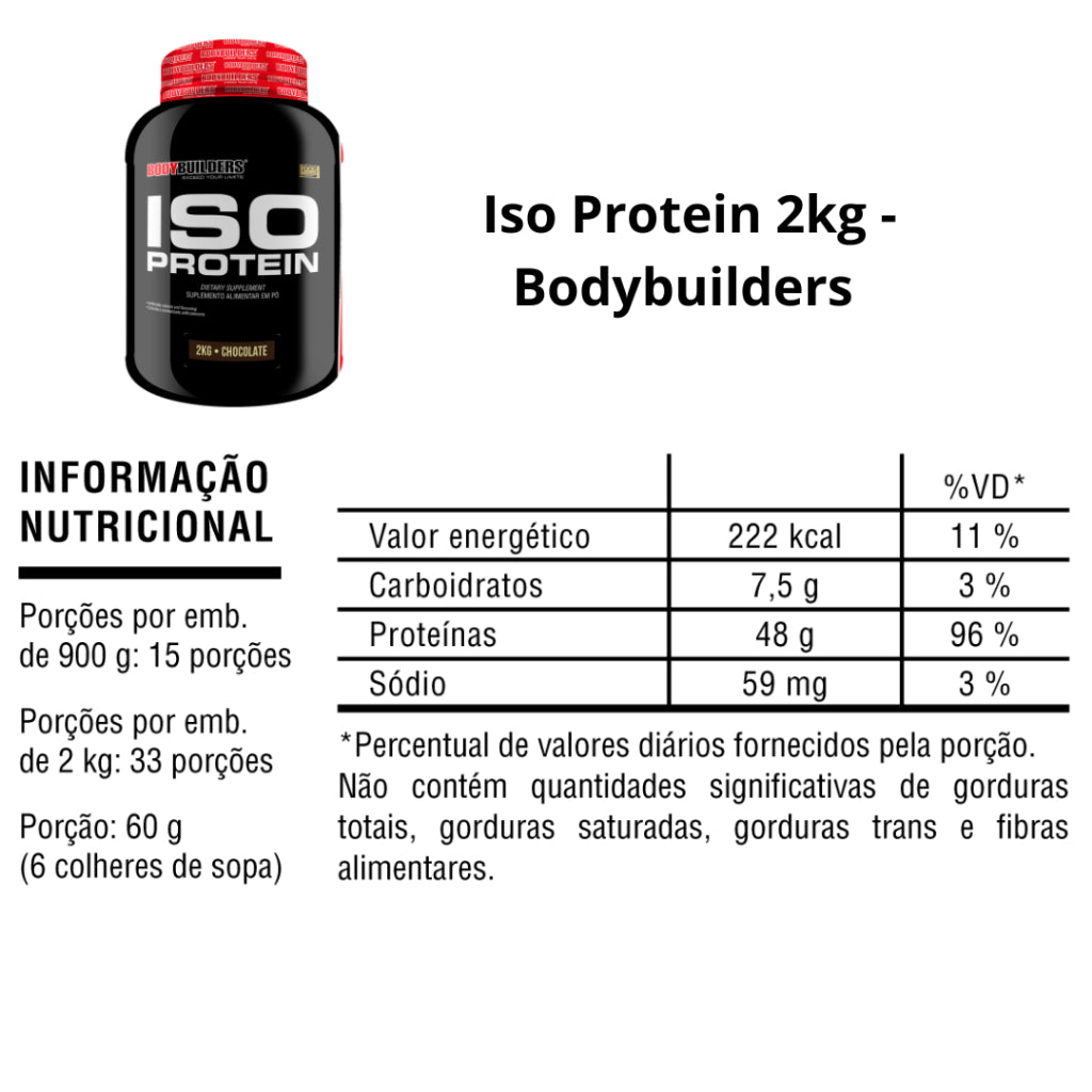 Whey Protein - ISO PROTEIN 2kg - BODYBUILDERS