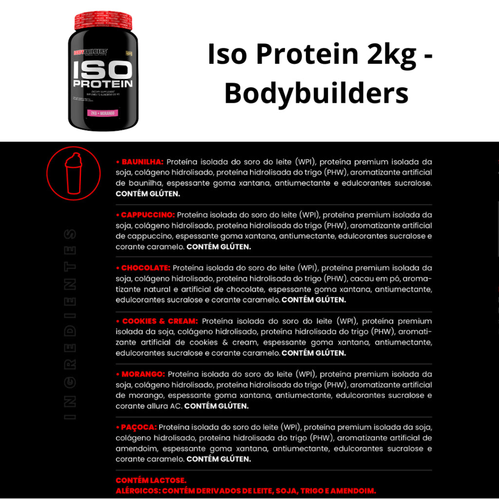 Whey Protein - ISO PROTEIN 2kg - BODYBUILDERS