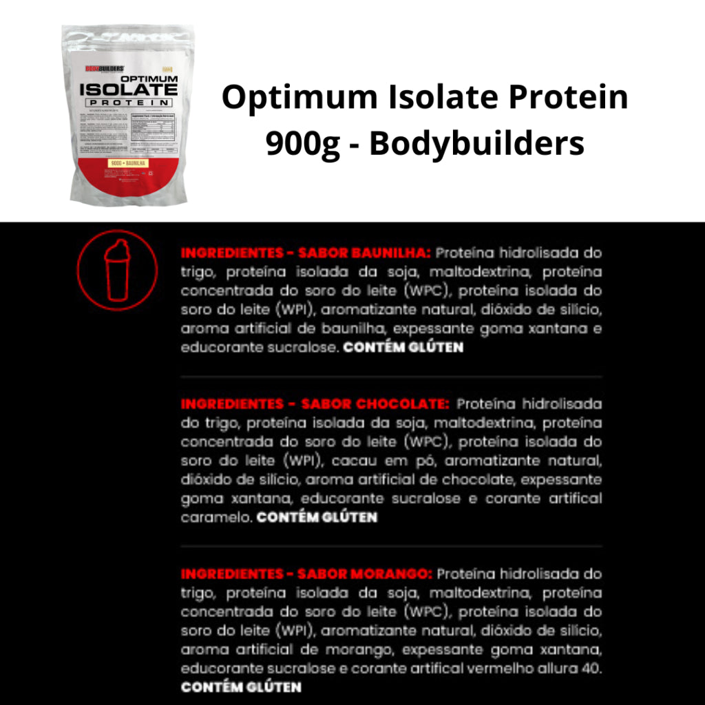 Optimum Isolate Whey Protein 900g - Bodybuilders