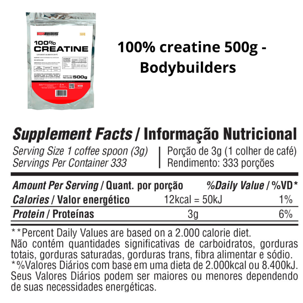 Iso Protein - Proteína Isolada 2KG + Cretina 100% Pura 500g - Bodybuilders