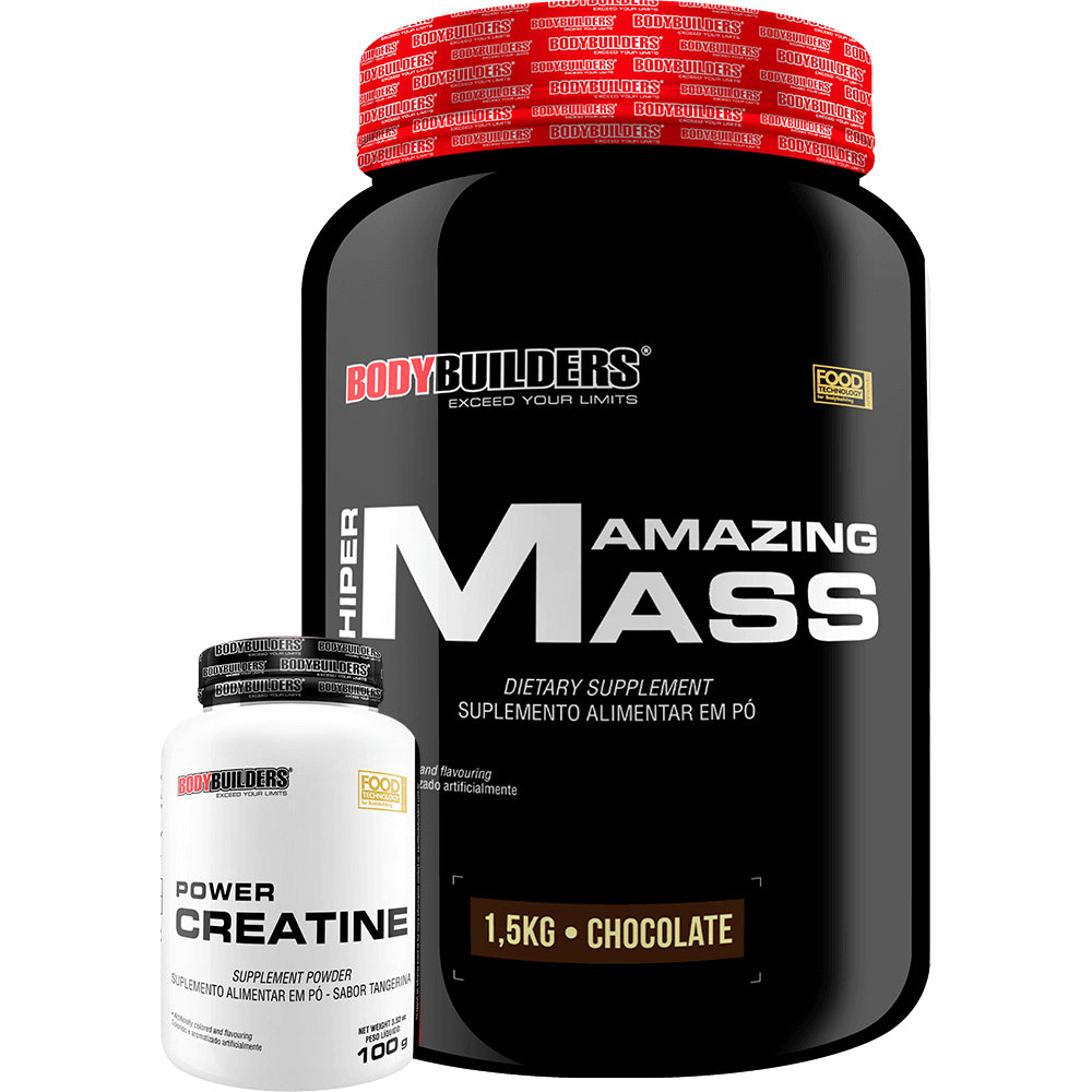 Hiper Amazing Mass Kit 1.5 kg + Power Creatine 100g - Bodybuilders