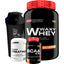 KIT Waxy Whey 900g + Power Creatina 100g + BCAA 100g + Coqueteleira - Bodybuilders