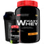 KIT Waxy Whey 900g + Thermo Start Powder 120g Limão + Coqueteleira - Bodybuilders