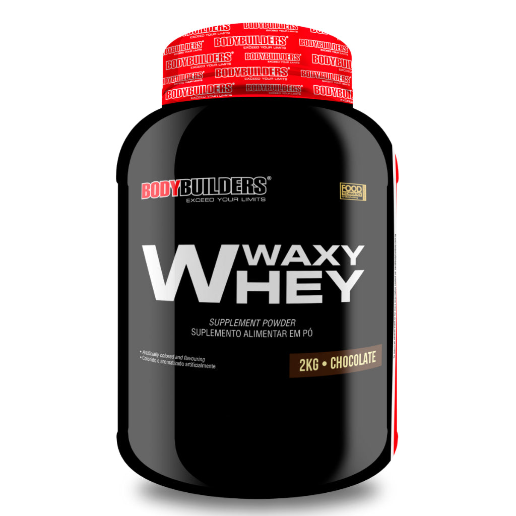 Whey Protein Waxy Whey (35%) Pote 2kg- Suplemento em pó para Ganho de Massa Muscular Força e Resistência