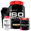 Kit Whey Protein Iso Protein 900g + 100% Pure Creatine 300g+ Voltz Pre-Workout 250g + Cocktail Shaker