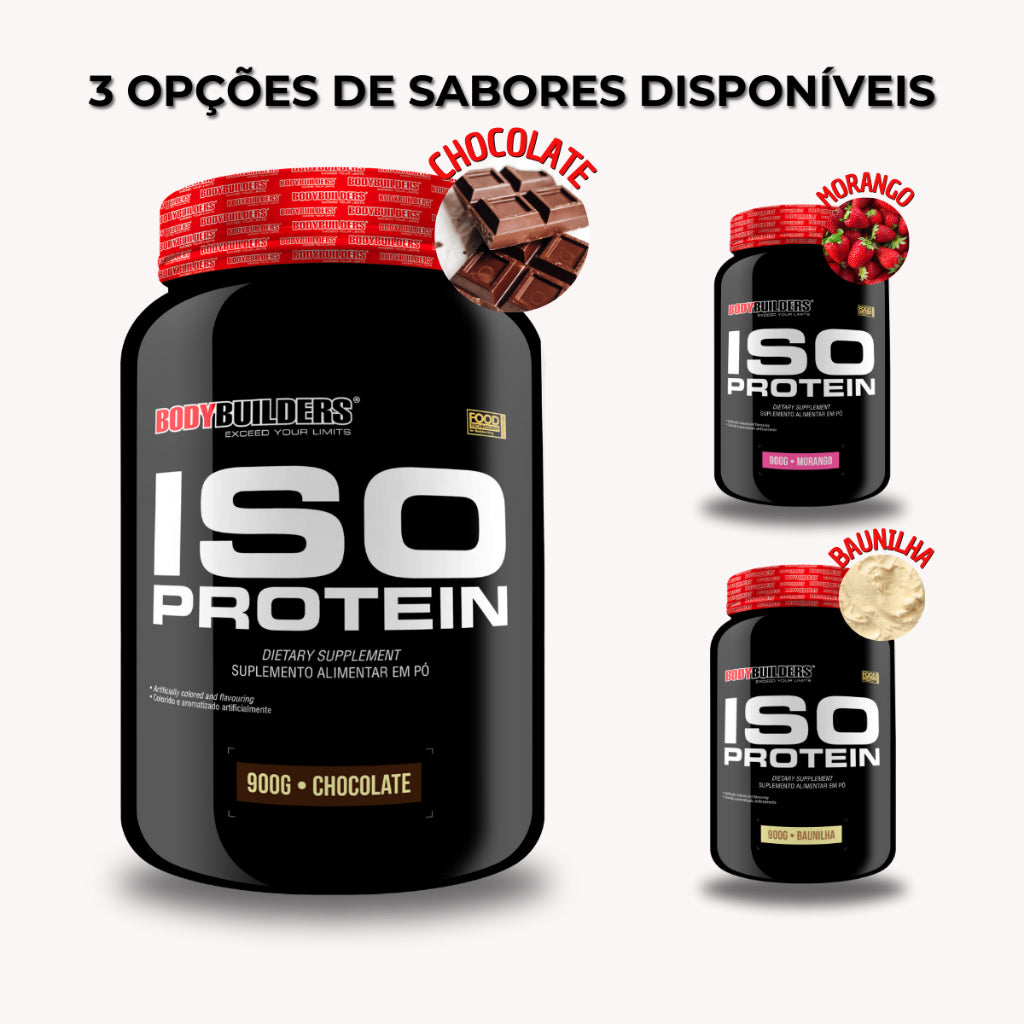 Kit Whey Protein Iso Protein 900g + 100% Pure Creatine 300g+ Voltz Pre-Workout 250g + Cocktail Shaker